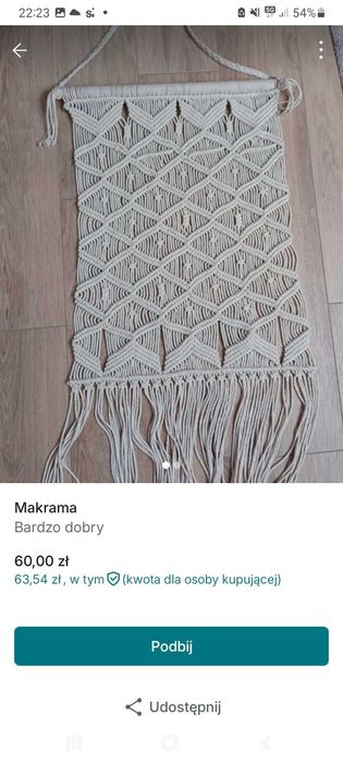 Makrama 100x50cm