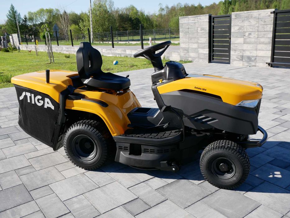 STIGA Traktorek Kosiarka NOWA Od Dystrybutora Kosz, Zaczep do przyczep