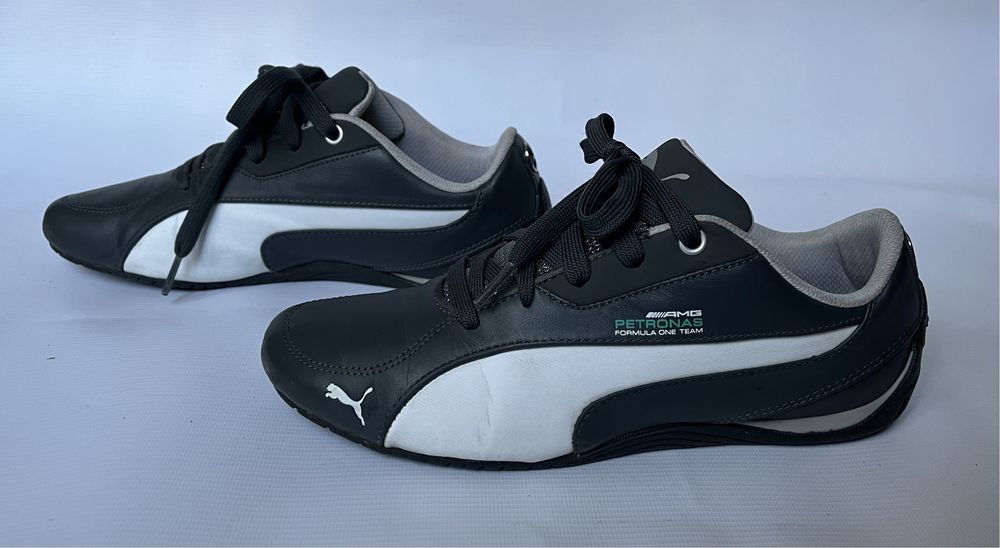 PUMA AMG PETRONAS Mercedes adidasy, półbuty, r. 39, szare i białe
