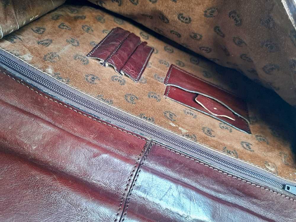 Mala Pasta Pele Genuína Couro Genuíno Cabedal Castanho MP Vintage