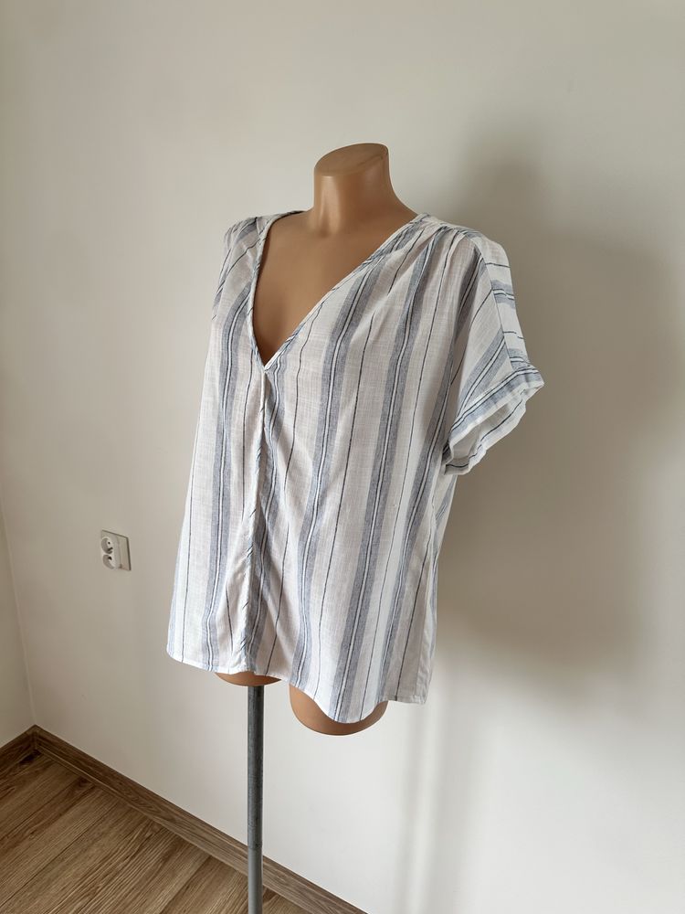 Bluzka koszula w paski H&M rozmiar M bawełna