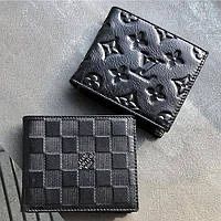 Кошелек мужской кошелек кожаный портмоне гаманець чоловічий гаманец LV