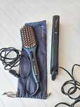 Conjunto de escova alisadora e prancha para cabelo para cabelo