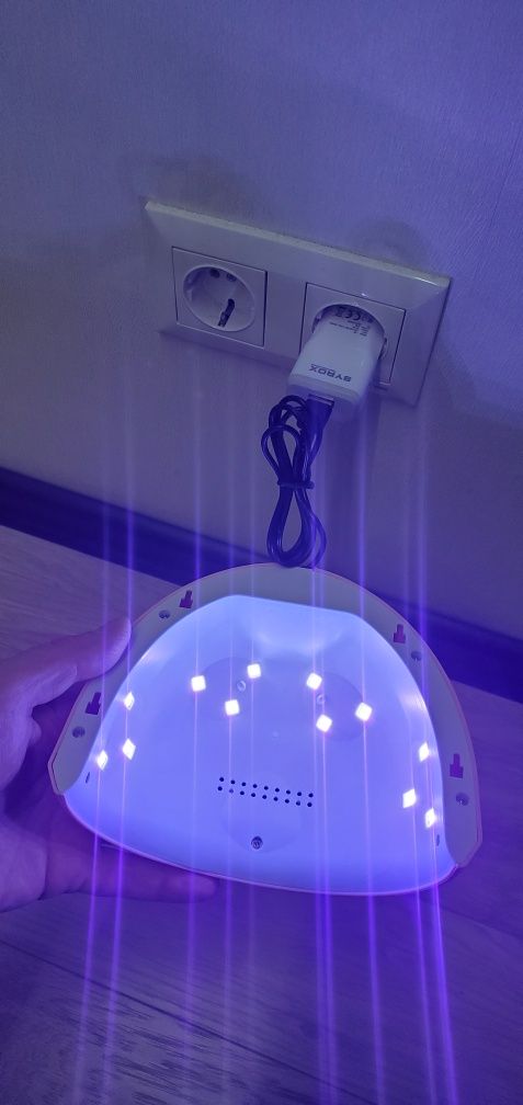 Лампа для манікюру Uv-Led Dazzle Mini-1 36 вт USB (рожева) б.в.