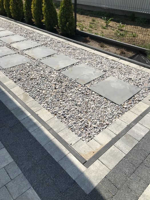 KAMIEŃ OGRÓD JAPOŃSKI Żwir do Ogrodu Biały Kremowy Otoczak Kwarcowy