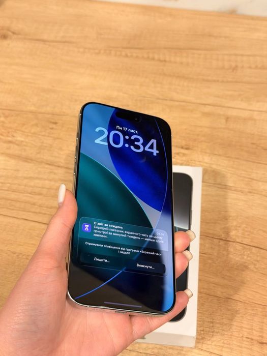 iphone 16 Pro Max White Titan 256 GB E-Sim , 96% акамулятор