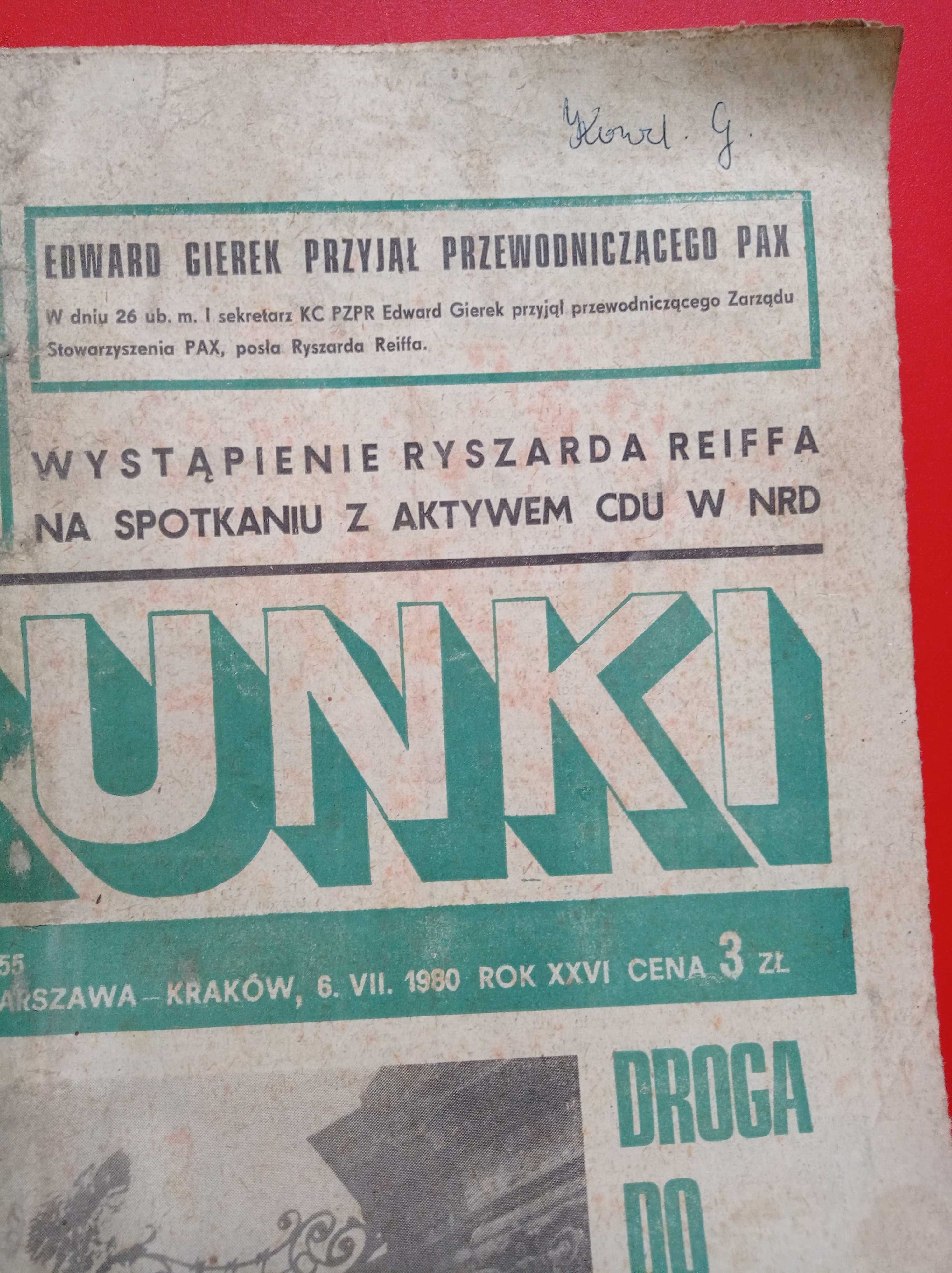 Kierunki tygodnik nr 27 / 1980; 6 lipca 1980