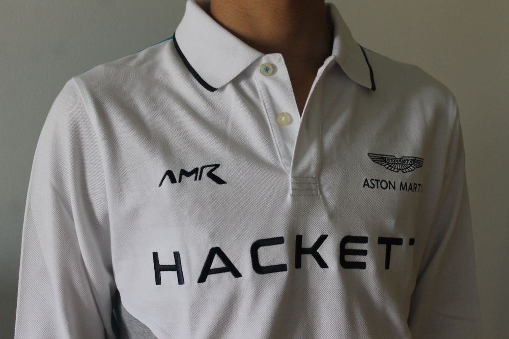 Polo Branco Aston Martin X Hackett