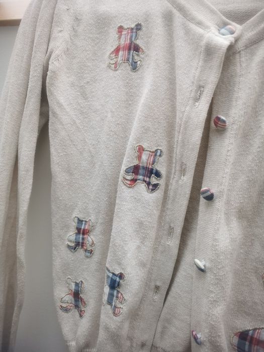 Sweter rozpinany, kardigan z misiem Tous rozm. 36/S