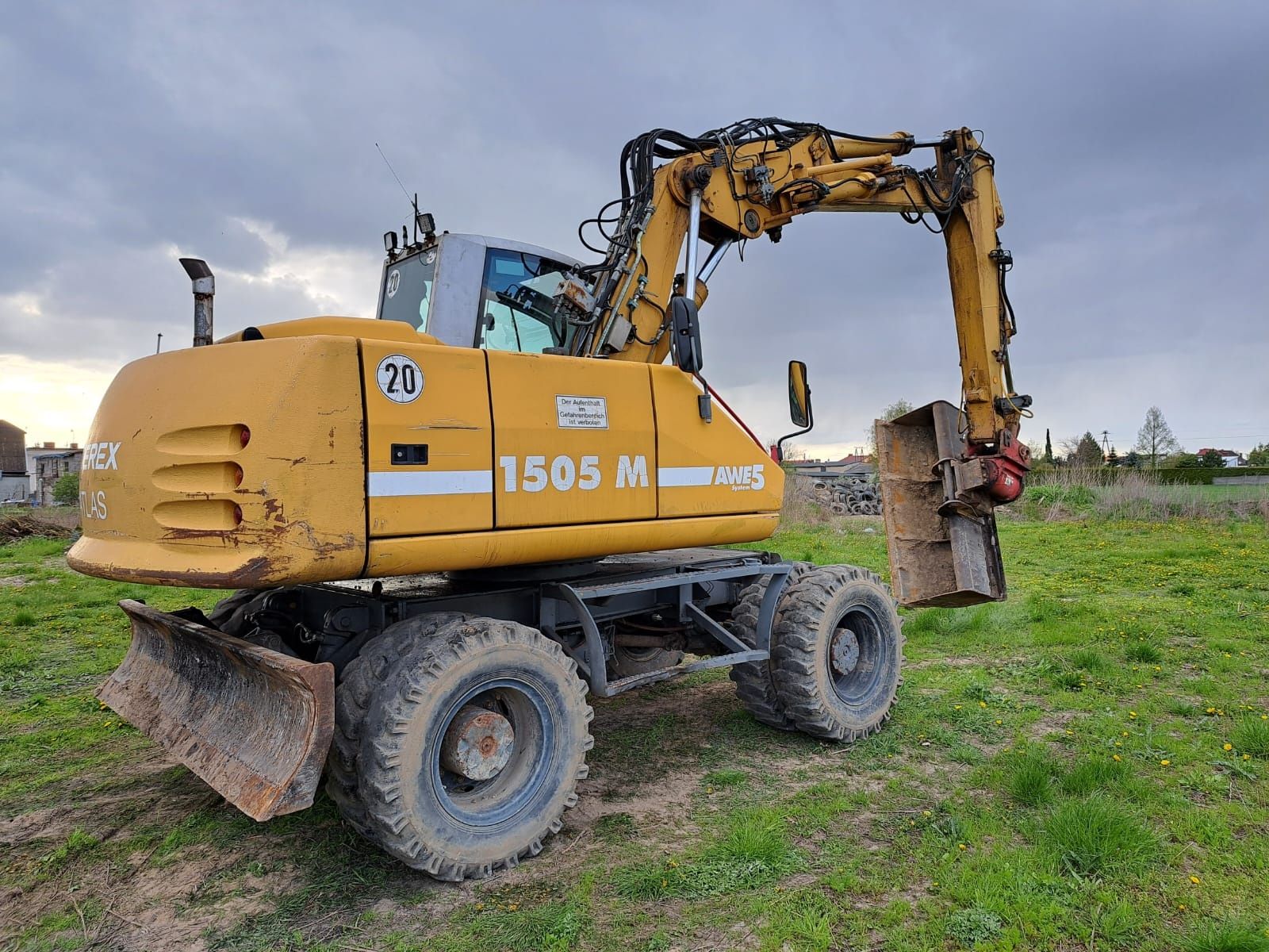 Atlas Terex 1505M,Koparka kołowa-obrotowa,Rok 2005 ,Klima,Fv-Vat