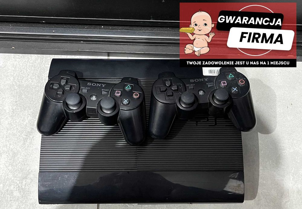Konsola PlayStation  3 CECH-4004C + 2 Pady | Używana | Sprawna |