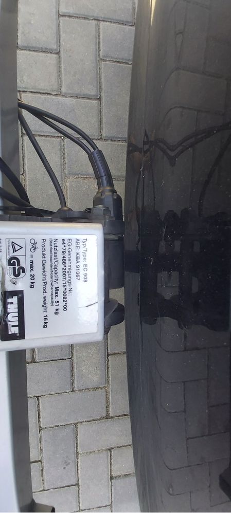 Bagaznik rowerowy na hak Thule EC 908 e bike uchylny