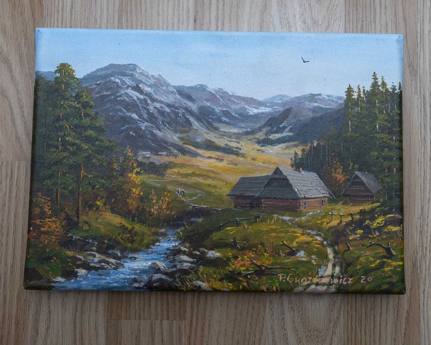 Obraz olejny Piotra Gwoździewicza – „Polskie pejzaże – Tatry”