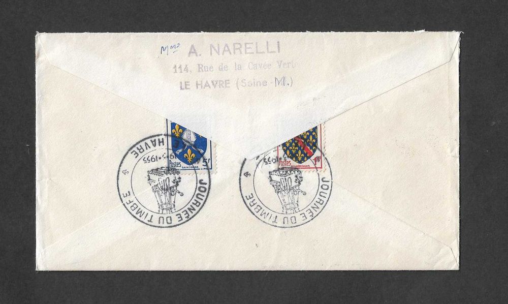 Envelope do 1º Dia. França 1955