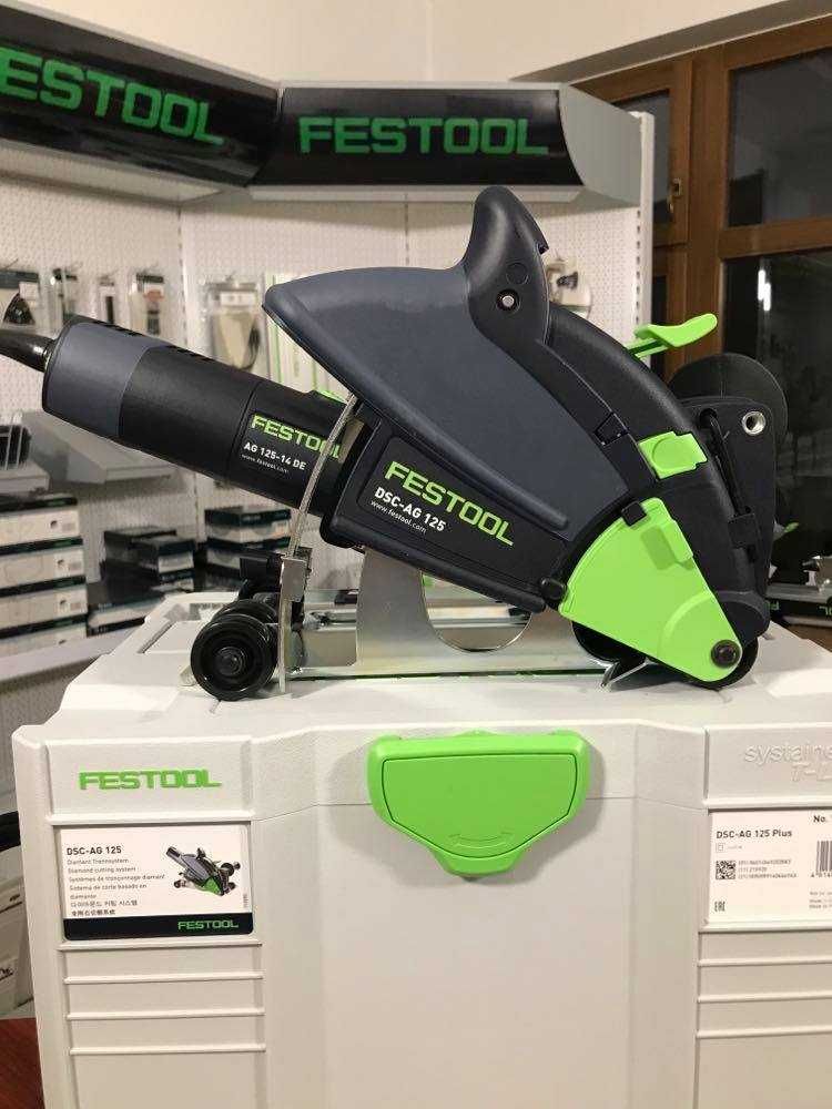 System cięcia z osprzętem diamentowym Festool DSC-AG 125 Plus