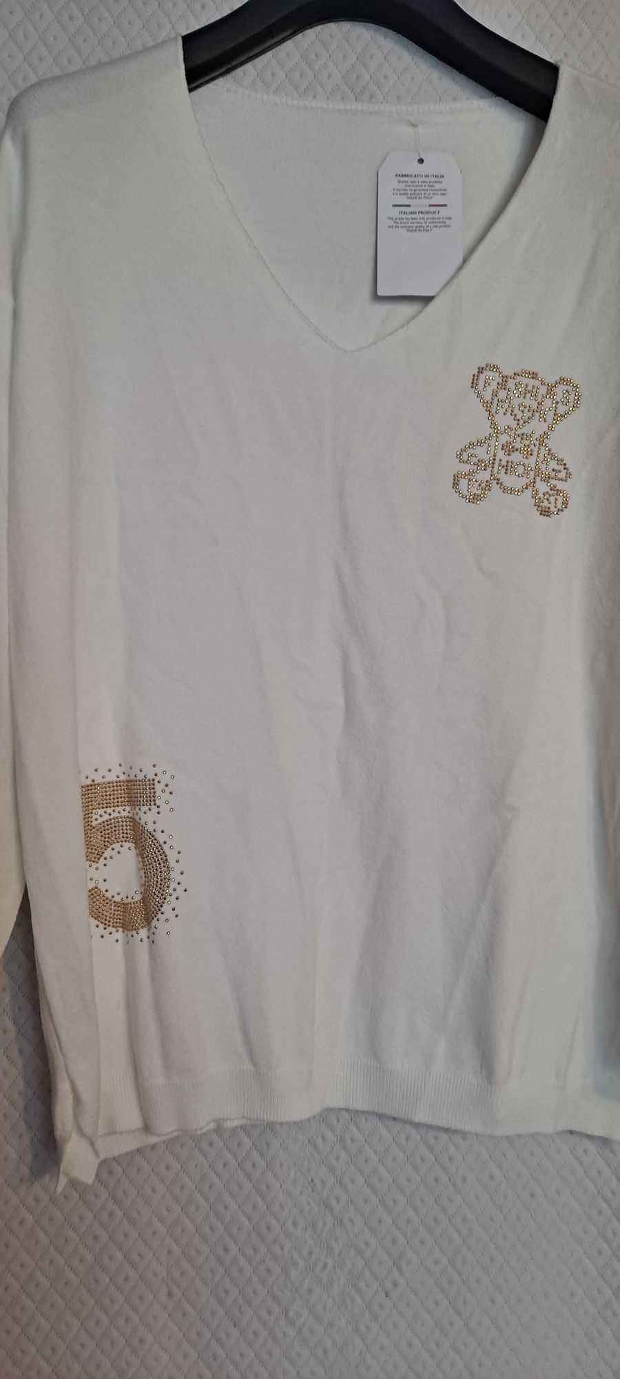 Sweter cienki z cyrkoniami