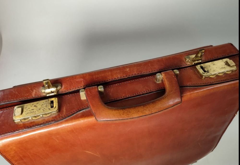 Mala em couro - mala executivo