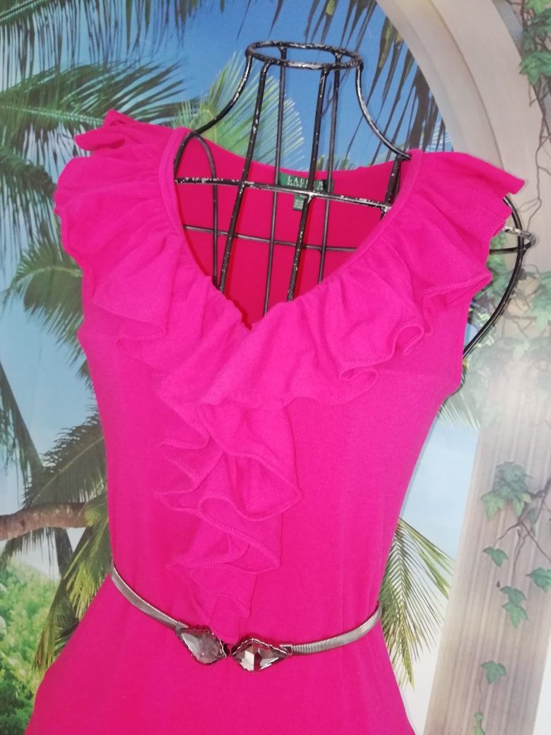 Vestido rosa fuschia Ralph Lauren