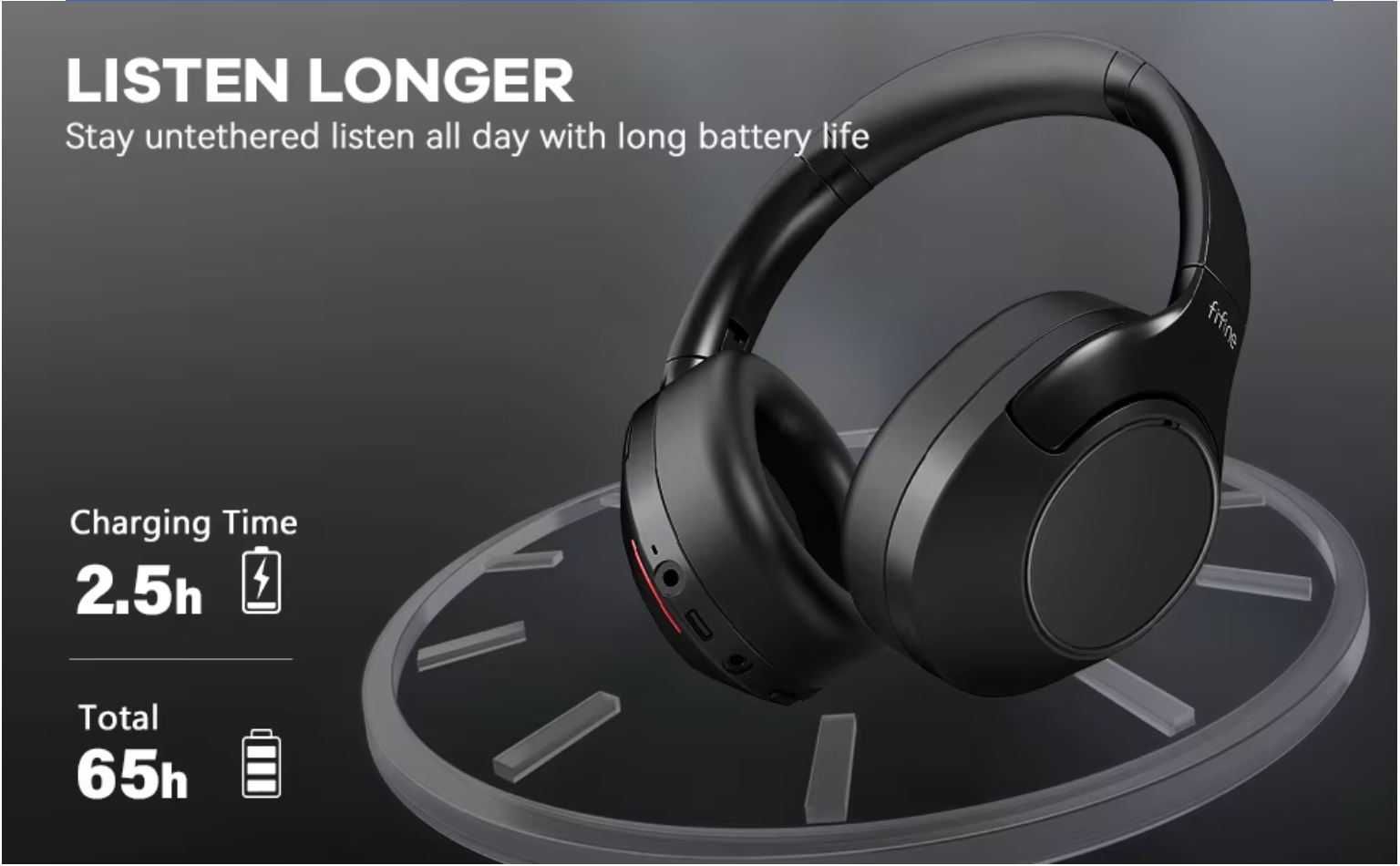 Bluetooth-гарнітура FIFINE X3 з ANC, глибокі баси та 80 годин роботи