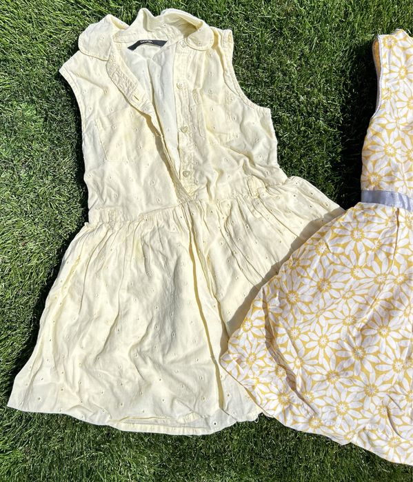 Сукня на дівчинку  жовта літо сукня 4-5 років