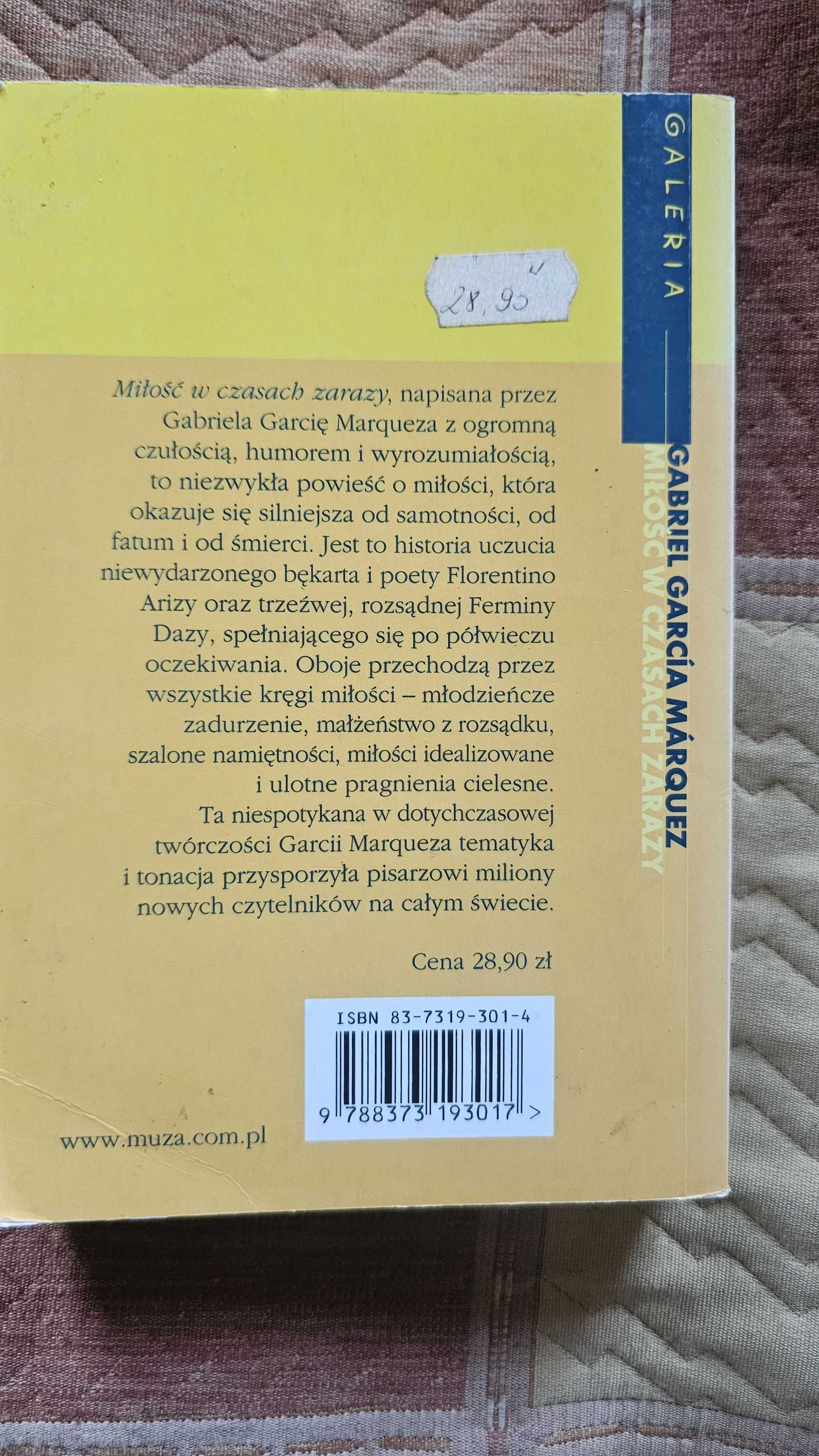 A7 Gabriel Garcia Marquez - Miłość w czasach zarazy 2002