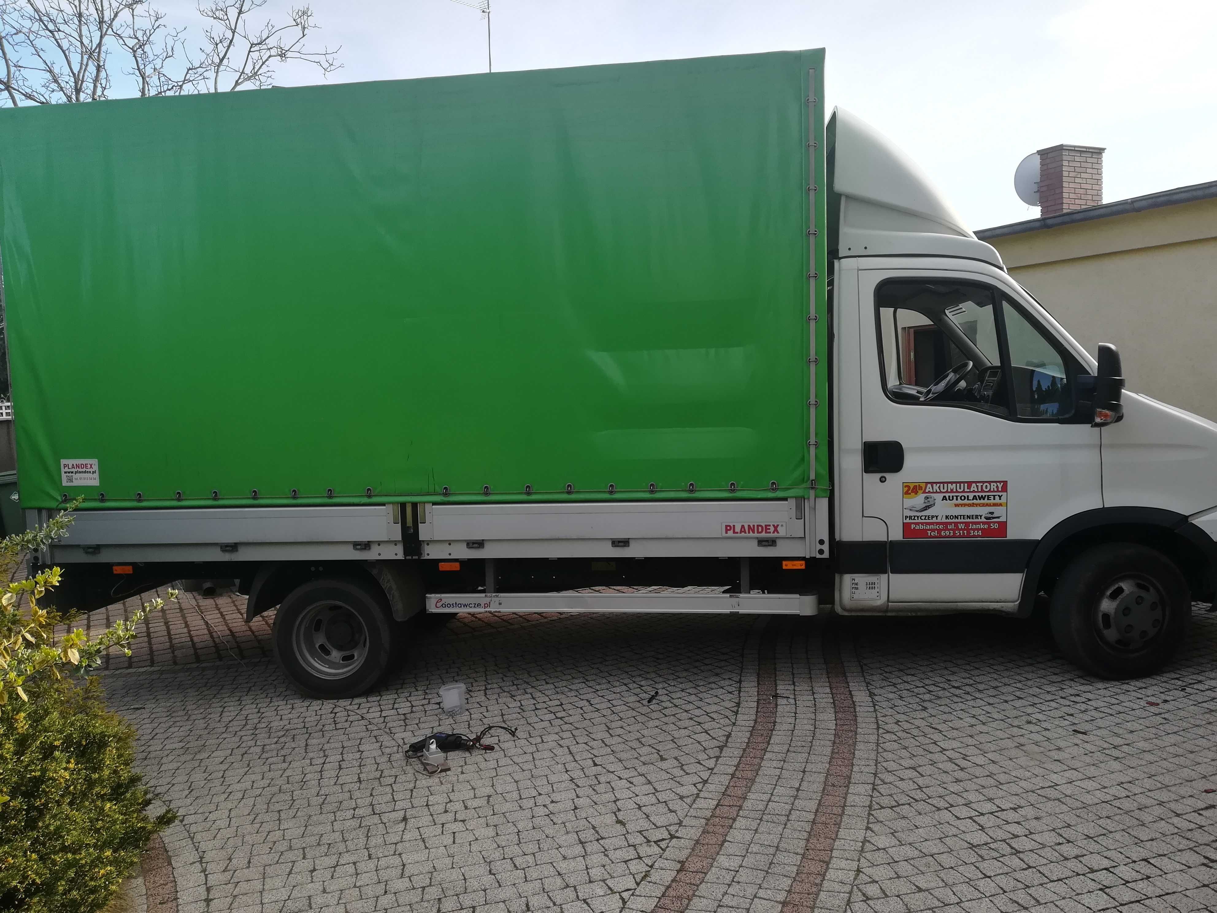 Plandeka  Autolaweta bus Kontener WINDA Przyczepa  koparkowa Dłużyca
