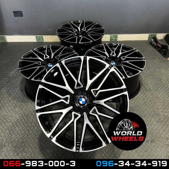 Диски R20 R21 5x120 BMW X5 X6 E70 F15 E71 F16 818 стиль різноширокі