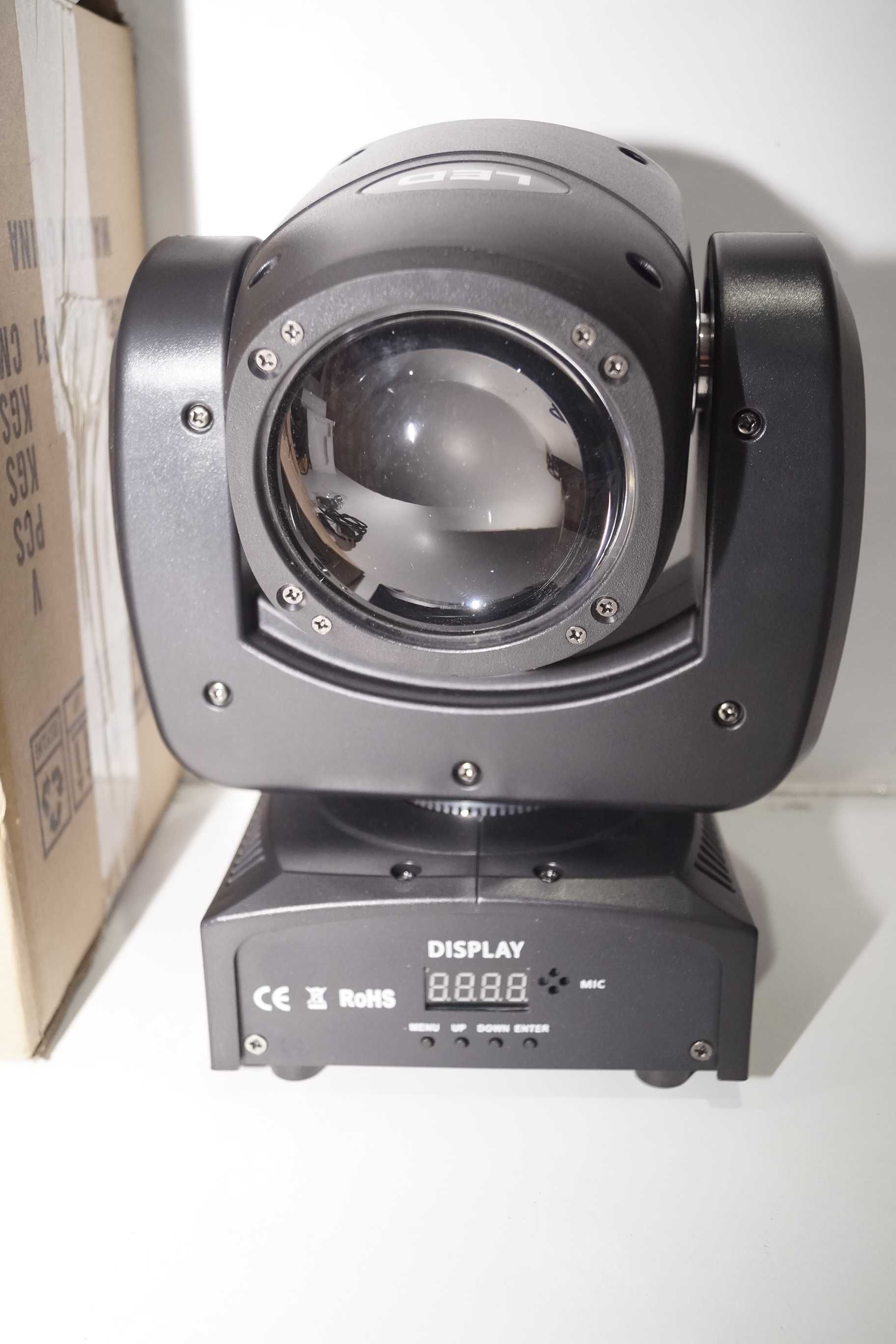 Lampa sceniczna ruchoma głowia DJ 90W 13 kanałów RGBW dyskotekowa LED