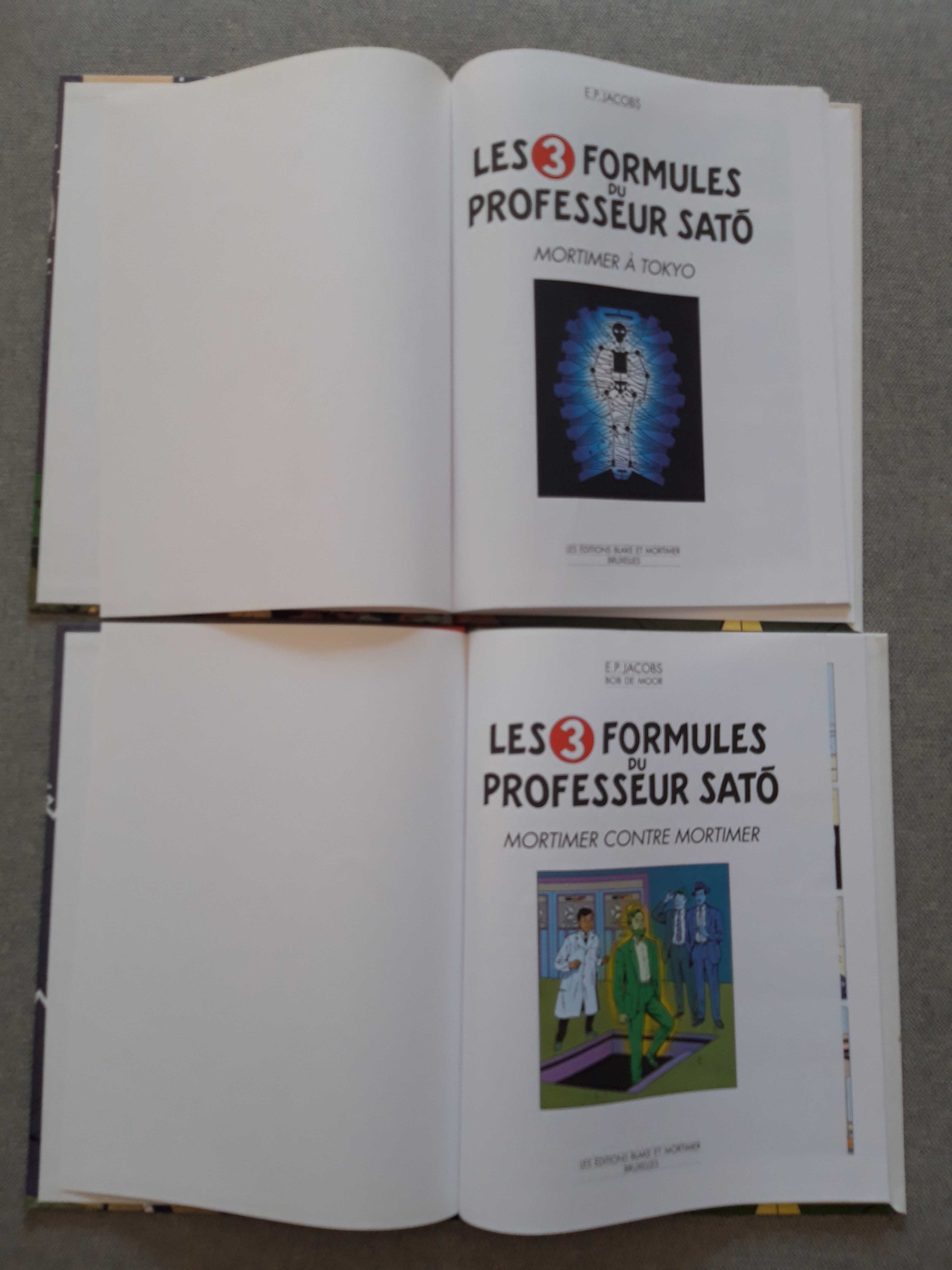 Conjunto BD Blake e Mortimer "Les 3 formules du professeur Sato"
