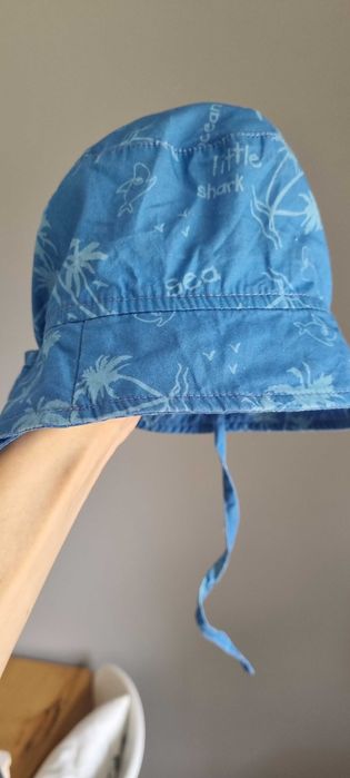 Czapeczka kapelusik bawelniany na lato Cubus 74 do 80 w palmy