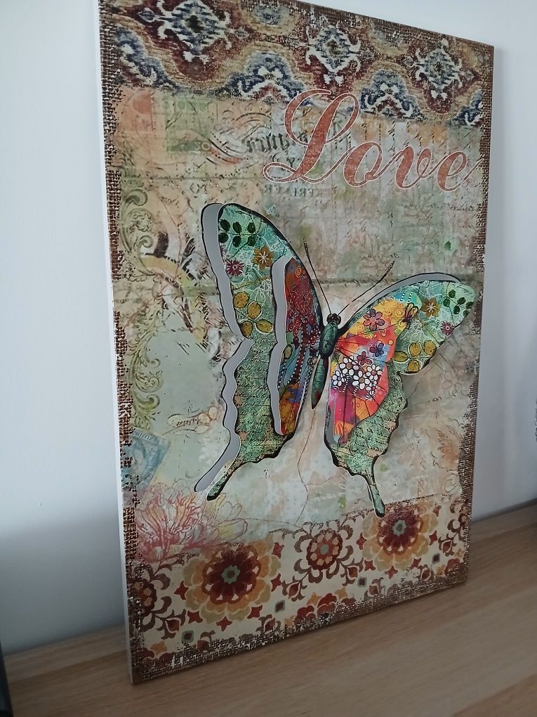 Quadro com borboleta