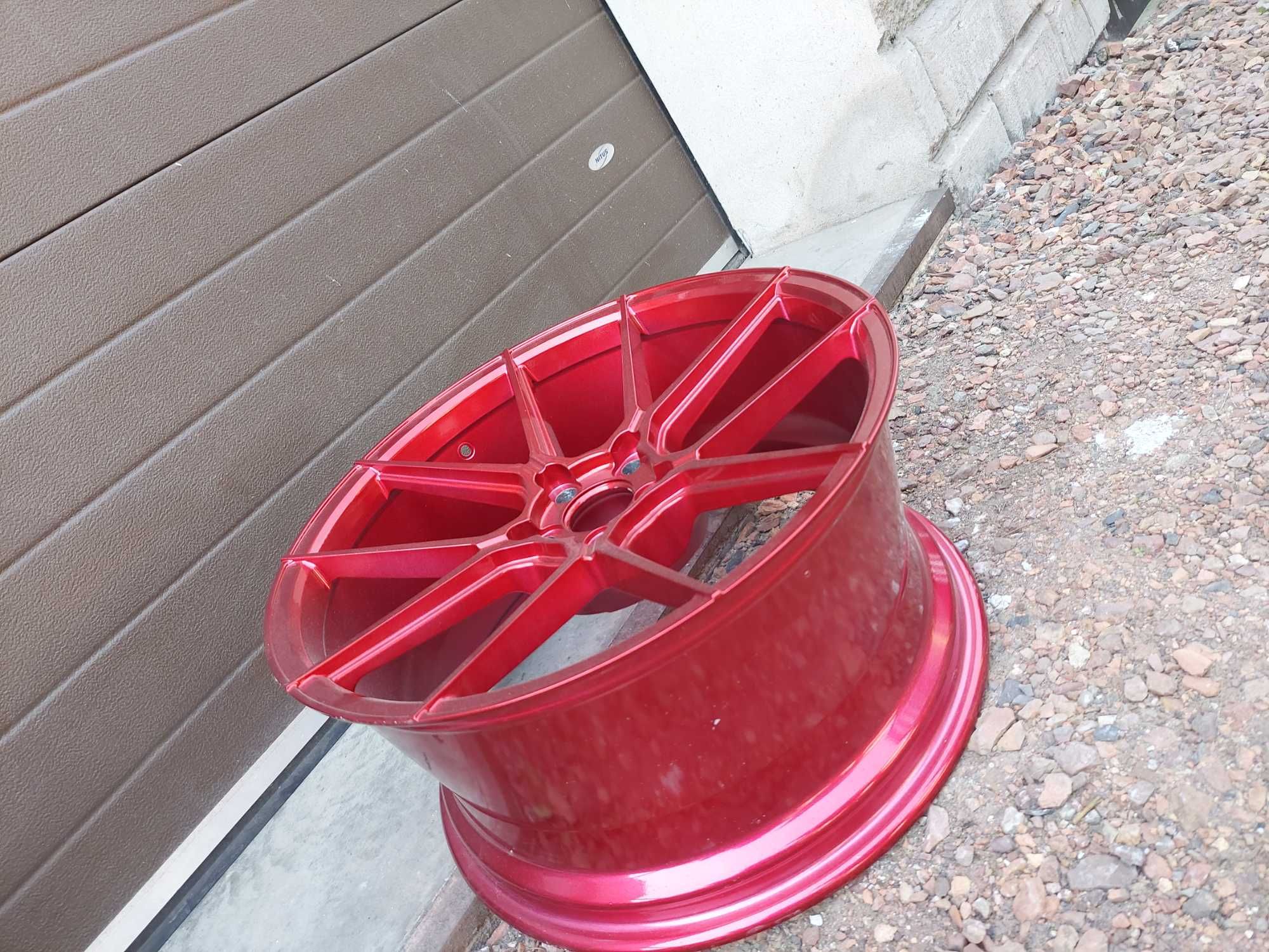 Felga Jr Japan Racing 20" 10J Et20 Candy Red Nowa 5x114,3