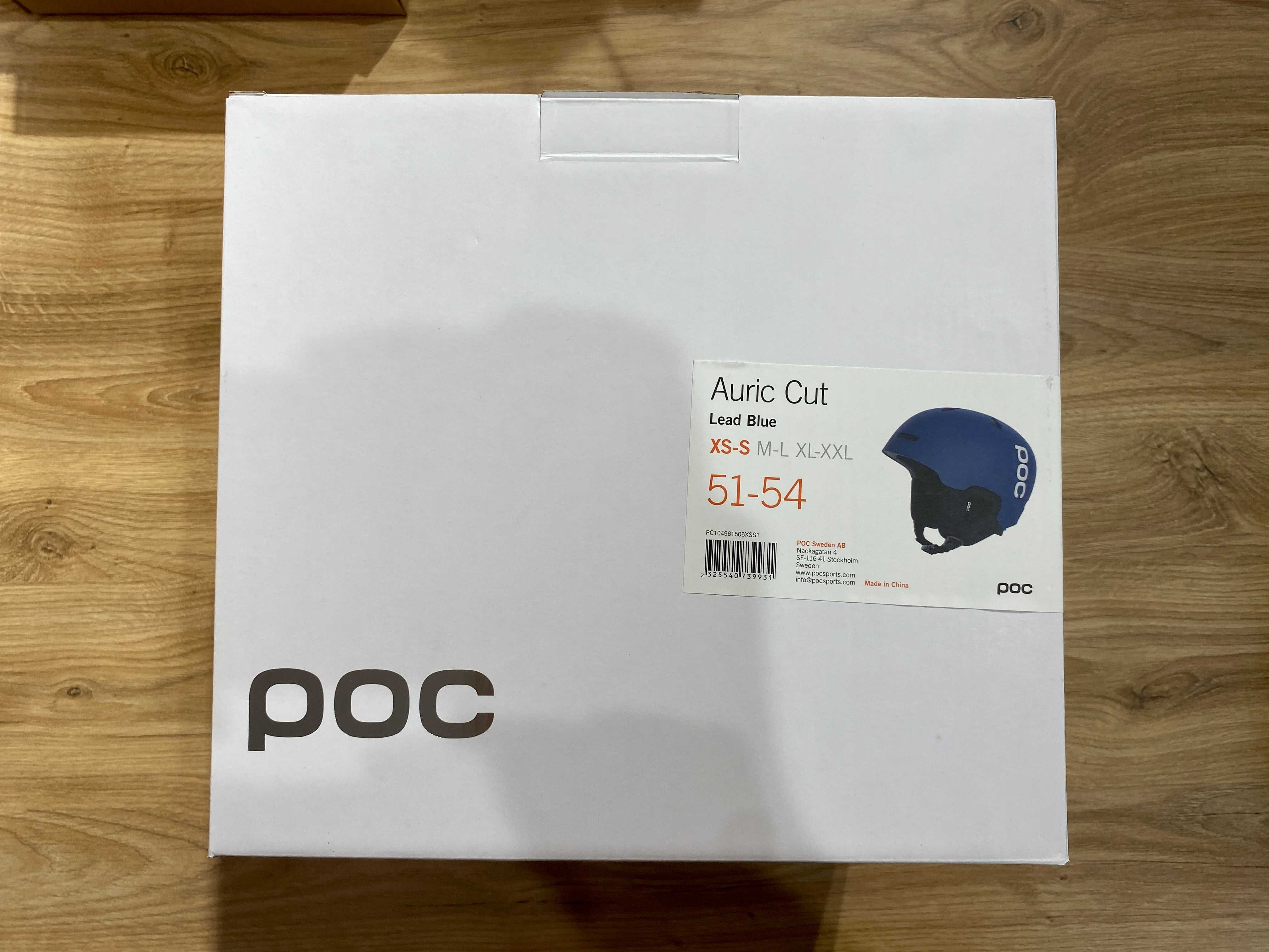 Kask narciarski / snowboardowy POC Auric Cut Lead Blue XS-S (51-54)