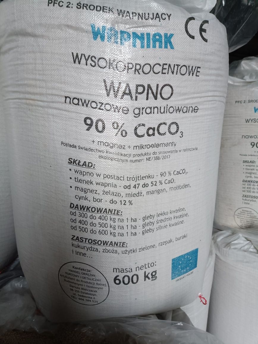 Wapno nawozowe granulowane