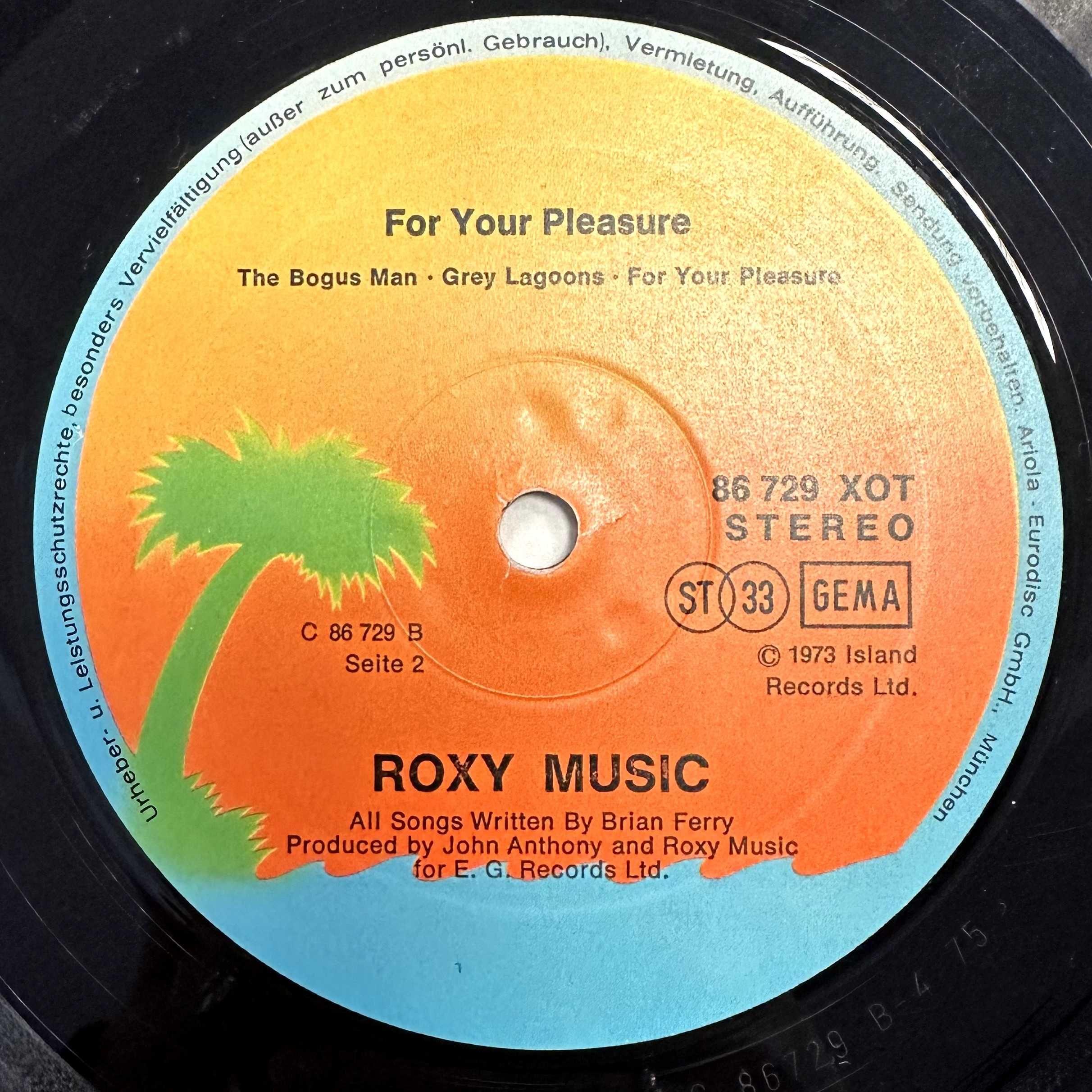 Roxy Music - For Your Pleasure (Vinyl, 1973, Germany)