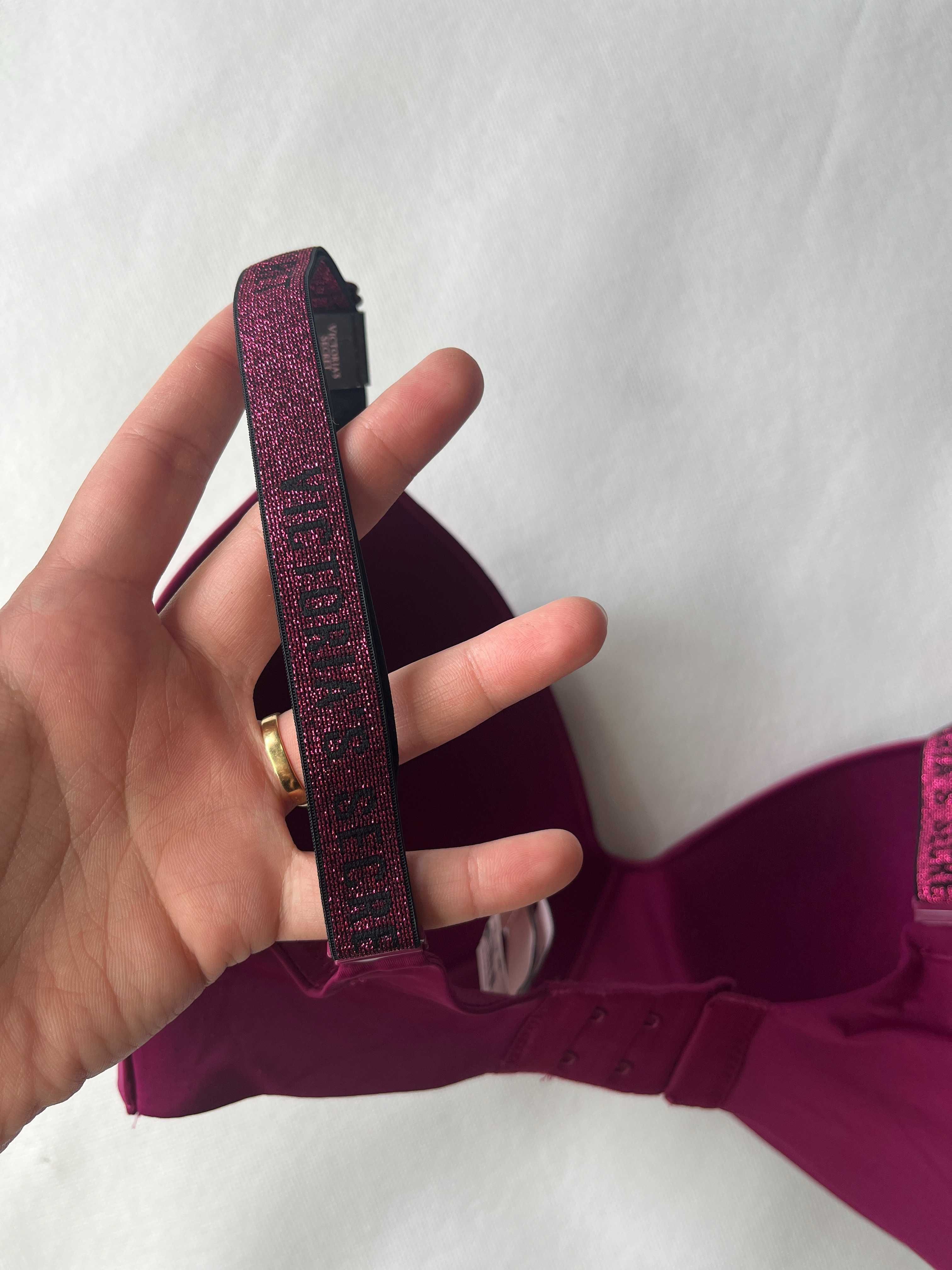 Różowy fuksjowy biustonosz stanik Victoria's Secret  32DDD / 70F