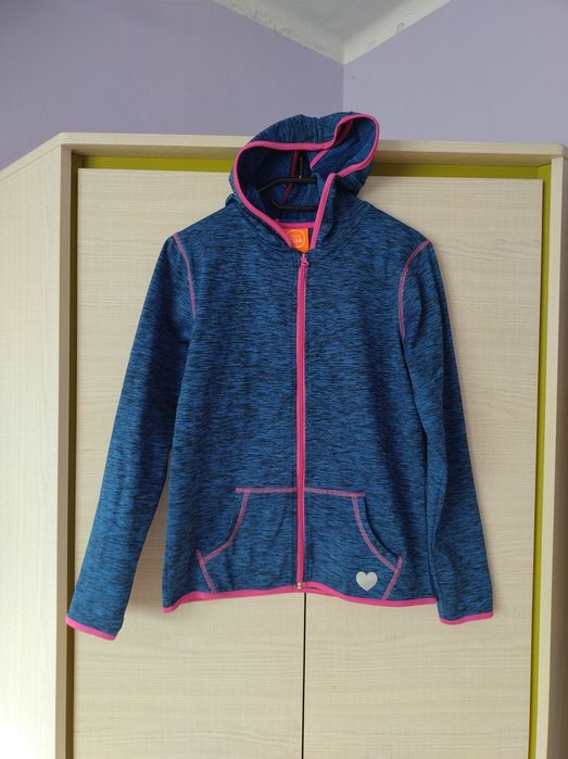 Bluza dziewczęca z kapturem