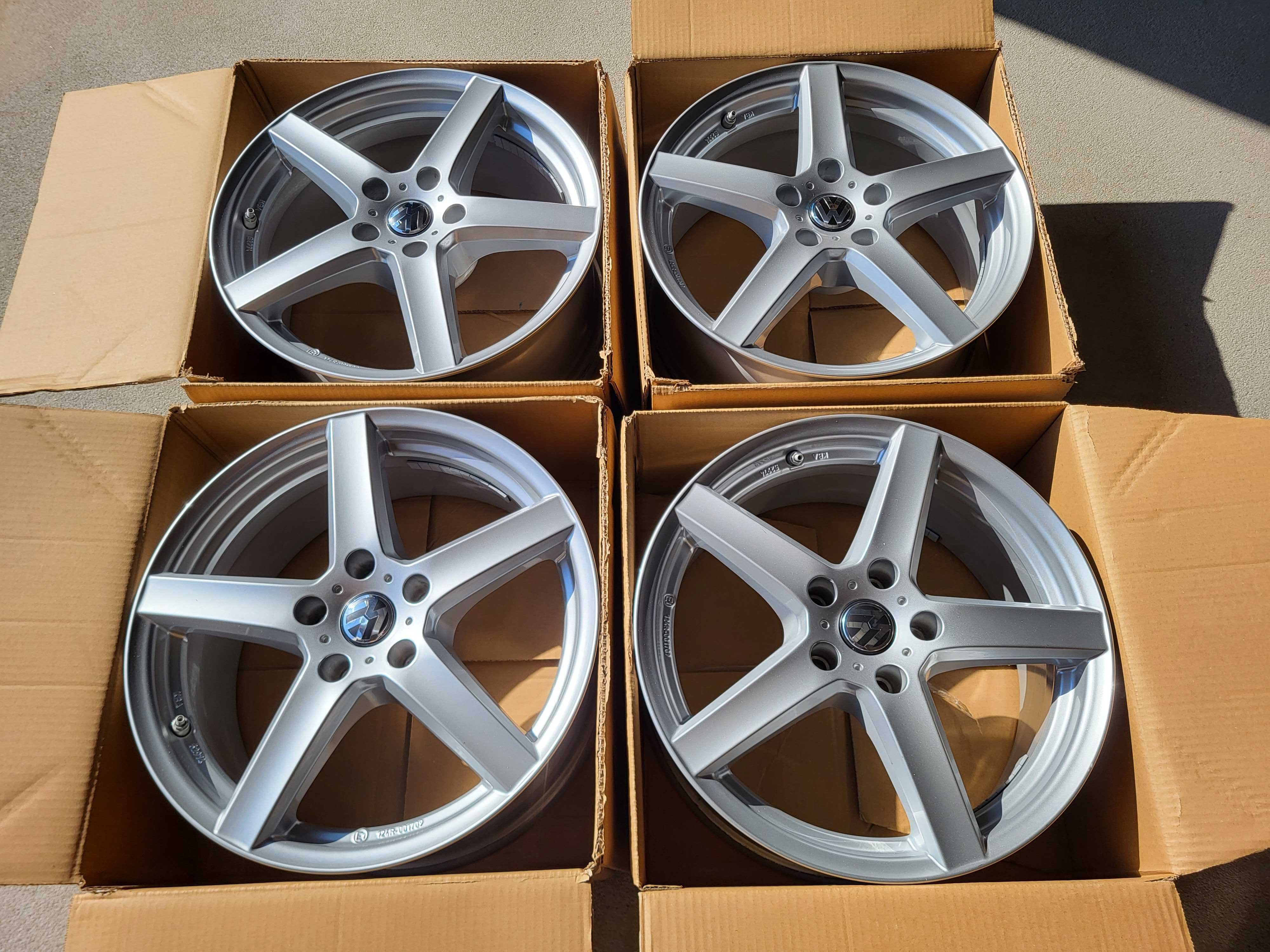 [662] Felgi aluminiowe 17 Cali 5x112 ET30 7,5Jx17H2 VW + Czujniki