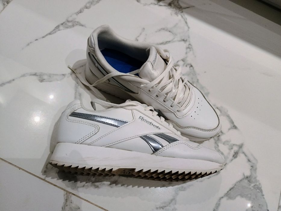 Reebok białe adidasy na platformie buty