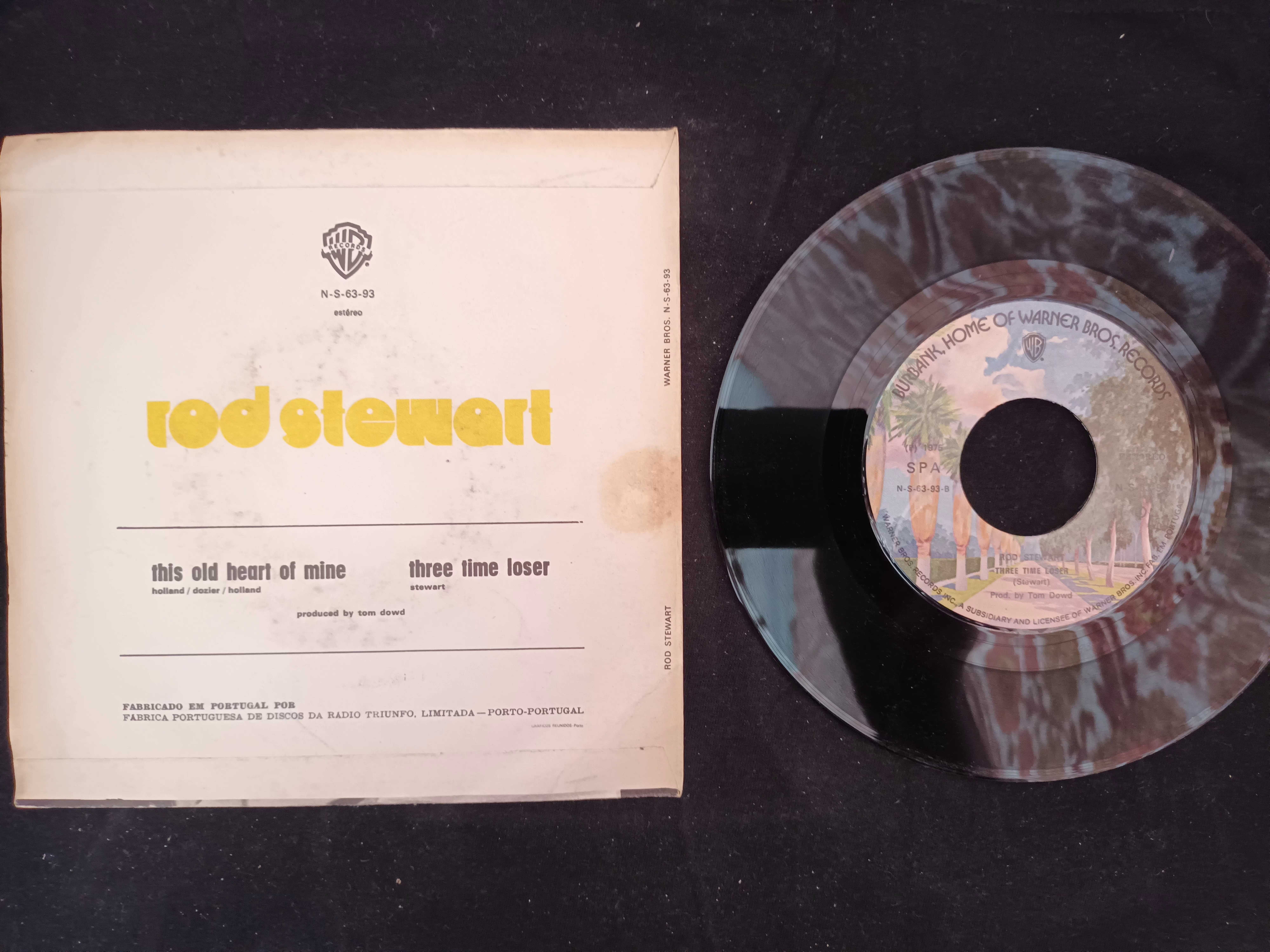 Disco de Vinil 45 RPM – ROD STEWART – This Old Heart Of Mine ...
