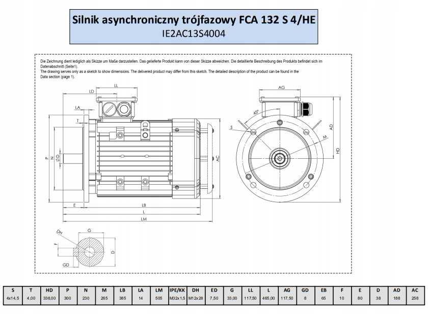 SILNIK ELEKTRYCZNY trójfazowy NOWY 4kW 5,5kW 11kW 15kW