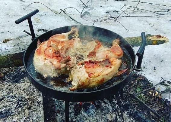 Сталева сковорода з диску борони 3