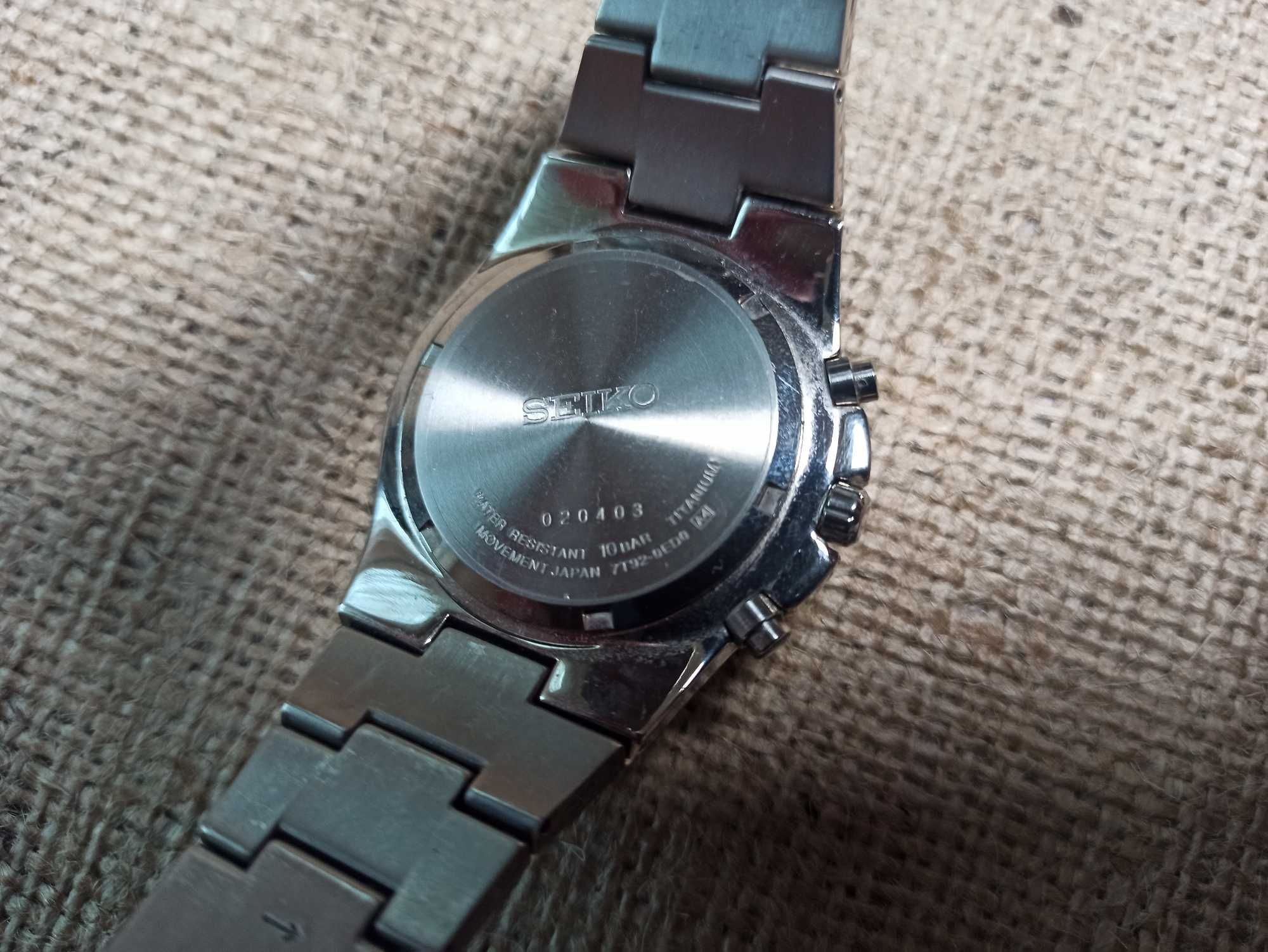 Мужские часы Seiko 7T92 Titanium Chronograph