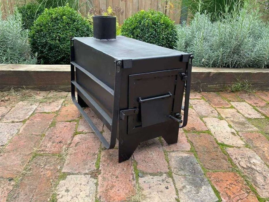 Буржуйка міні піч на 50 кв м з сушаркою для одягу