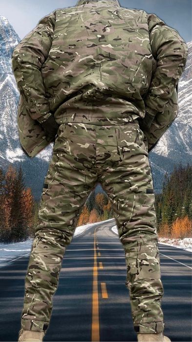-30+0 Форма военная зимняя мультикам пиксель костюм тактический зимний