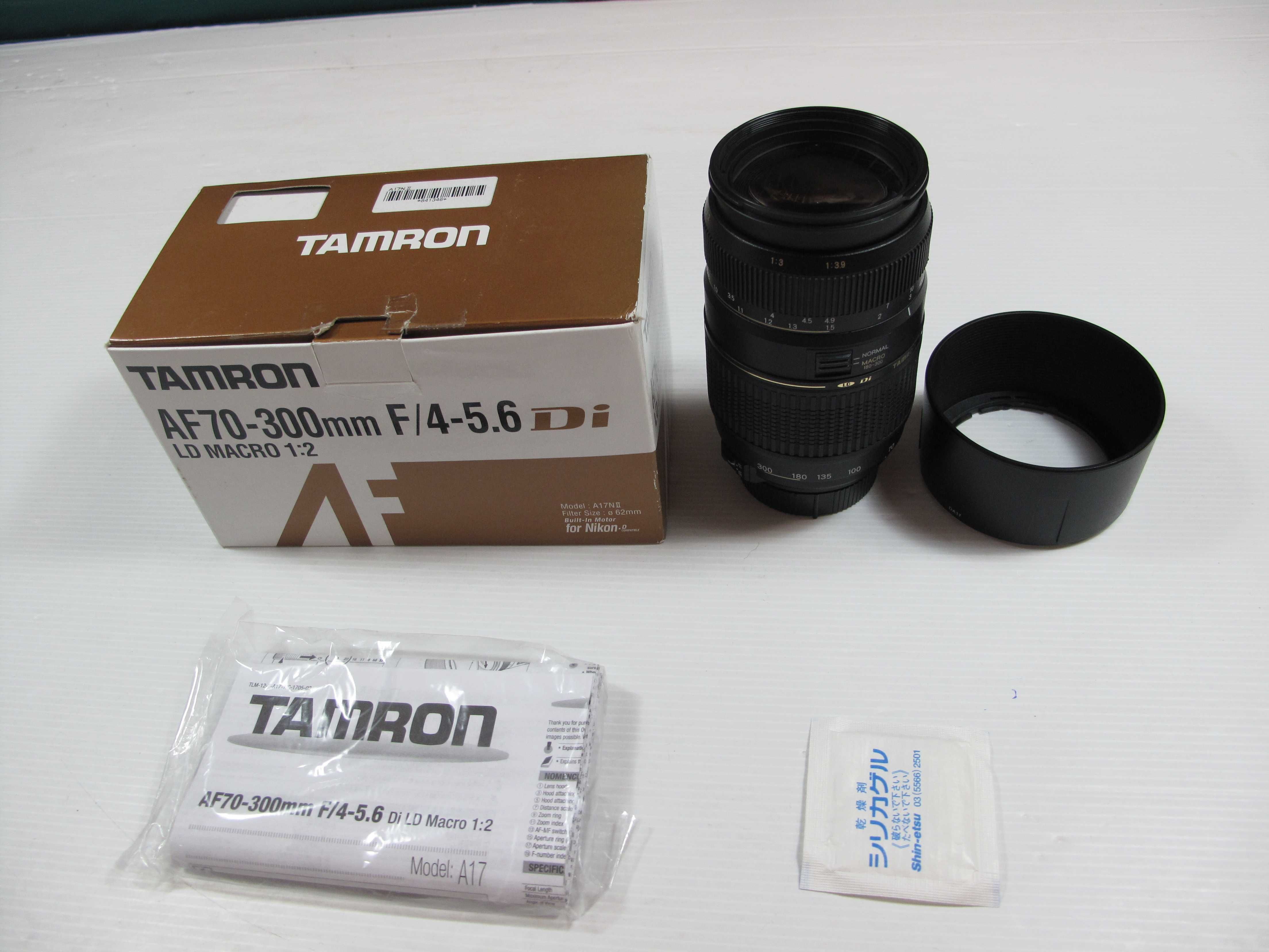 Nikon / Tamron 70-300 Macro -Fullframe- na caixa todas as Nikon