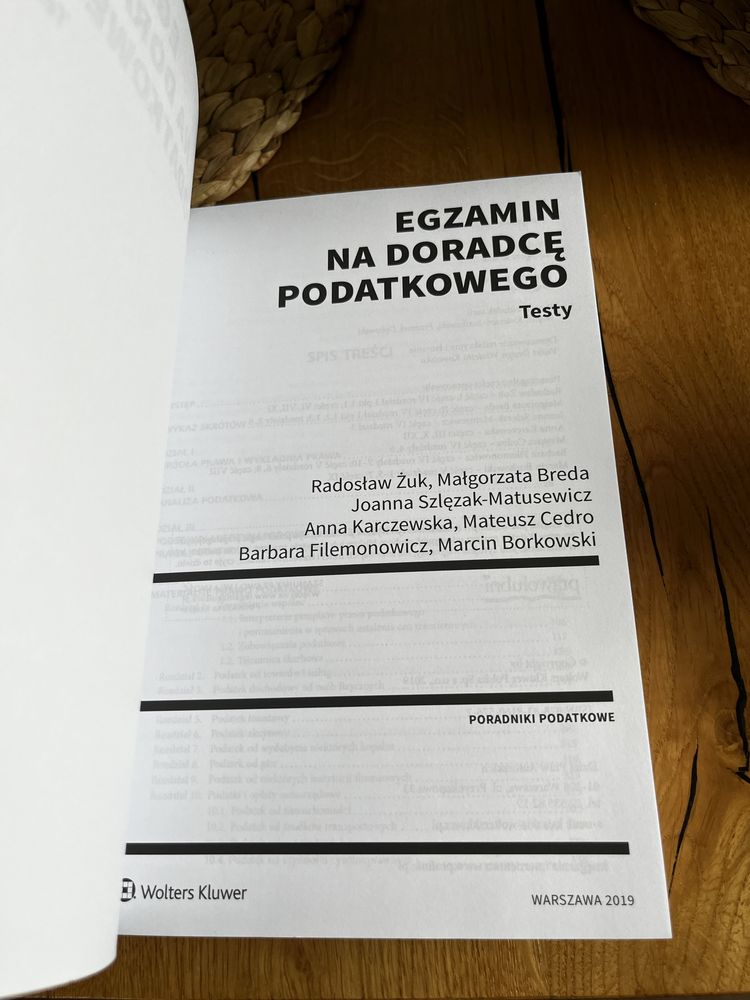 Egzamin na doradcę podatkowego testy 2019 r.
