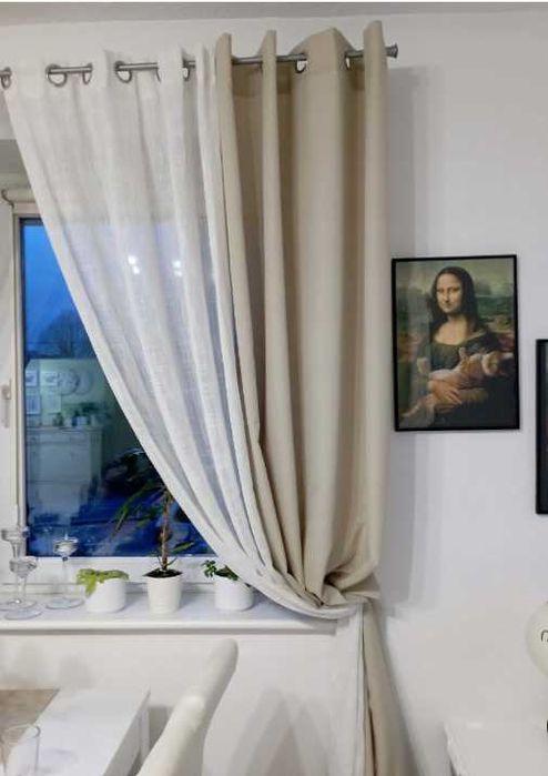 Zasłony okienne na okna 2 sztuki komplet 140x250 cm KOLORY