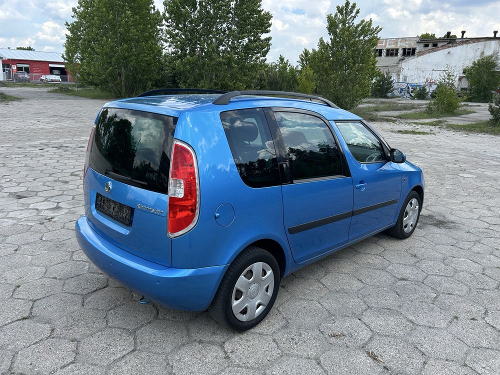 Roomster 1.2 MPI na łancuchu Grzane fotele Tempomat Czujniki Hak Skoda