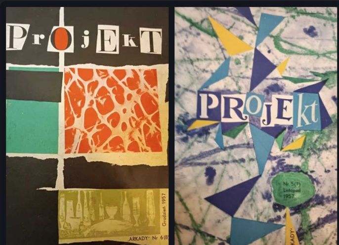 Zestaw dwóch numerów magazynu projekt